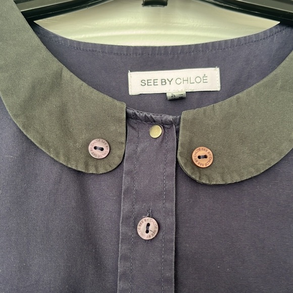 See by Chloé cotton button down shirt - Picture 3 of 4